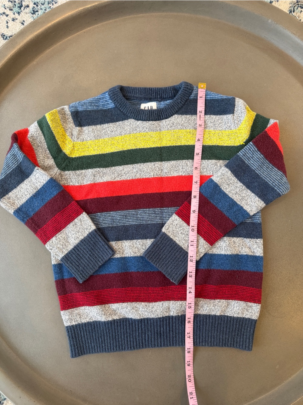 Gap Kids Colorful Stripped Sweater Size 6/7 - Picture 5 of 5